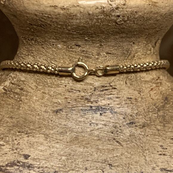 Camrose & Kross JBK Gold and Blue Cross Necklace 18 Inches - Picture 12 of 12